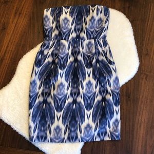 J Crew 100% Silk Ikat Dress